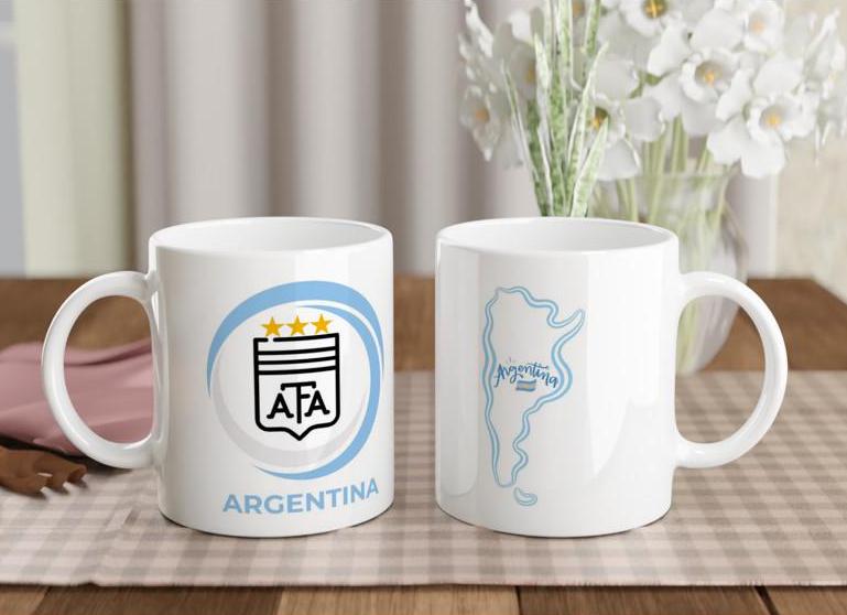 Argentina Soccer Mug - World Cup Fan Gift - Seleccion Argentina