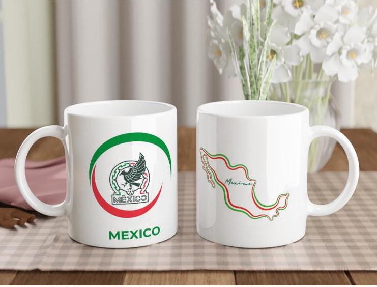 Mexico Soccer Mug - World Cup 2026 Fan Mixico Gift - Seleccion Mexico