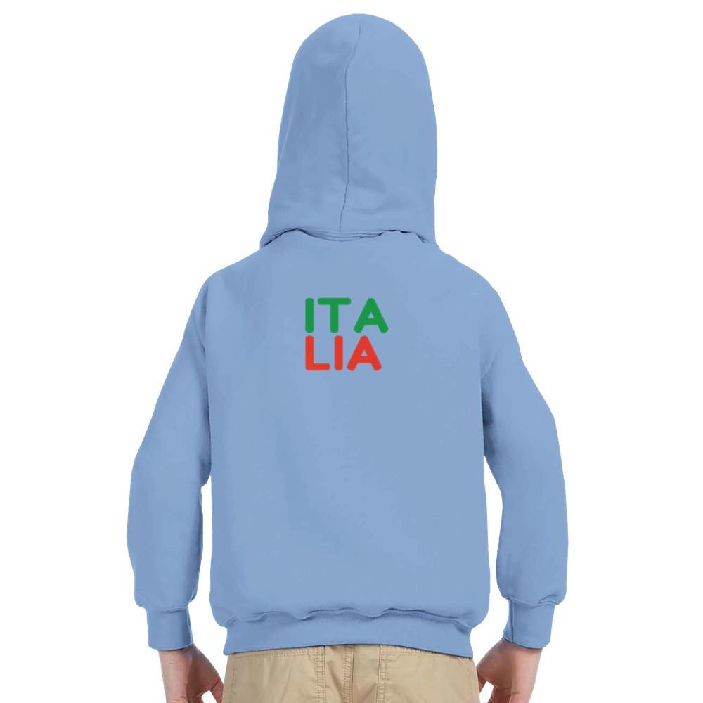 Kids Italia Soccer Hoodie - Italian National Team Pullover - Italy 2026 World Cup