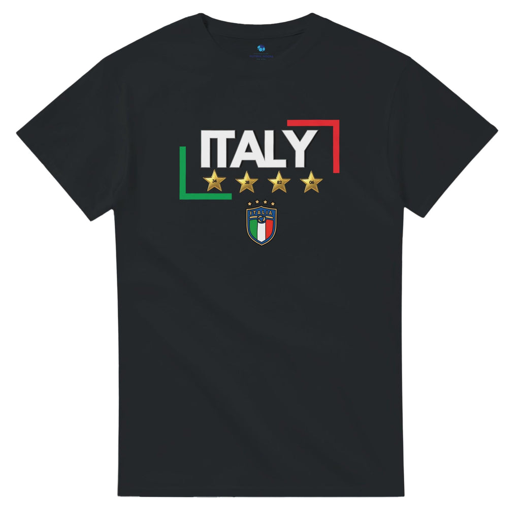 Italy World Cup T-Shirt- Italy 4 time Champion - Italian Calcio