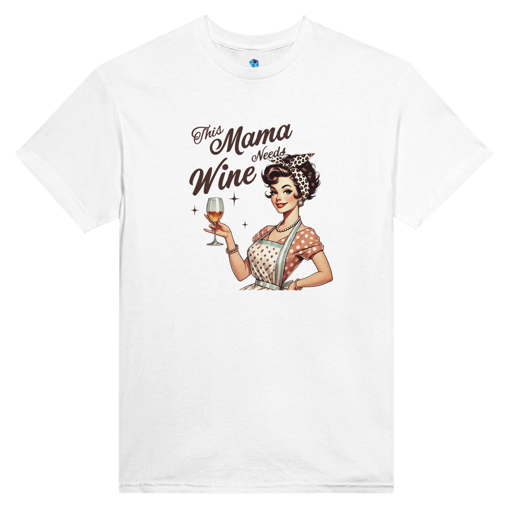 Vintage Mom T-Shirt – This Mama Needs Wine - Mother's Day Gift