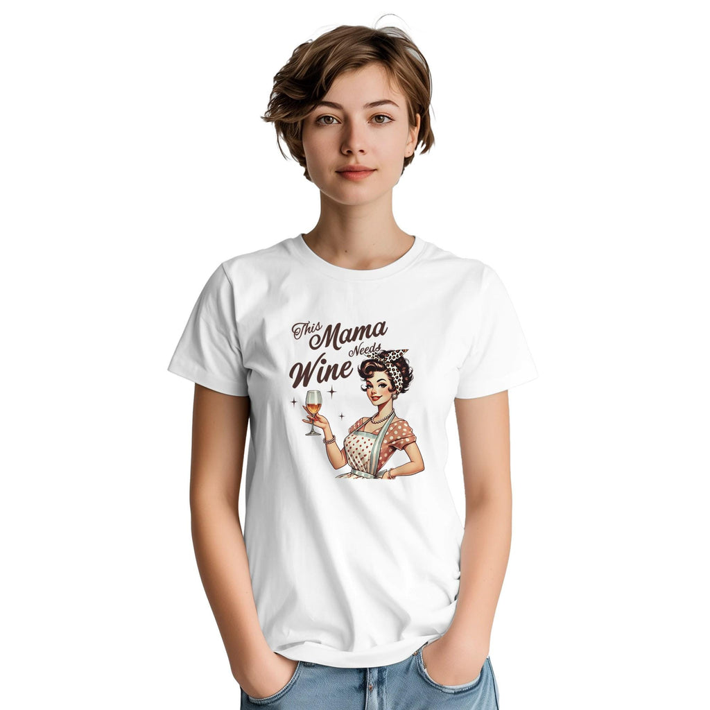 Vintage Mom T-Shirt – This Mama Needs Wine - Mother's Day Gift