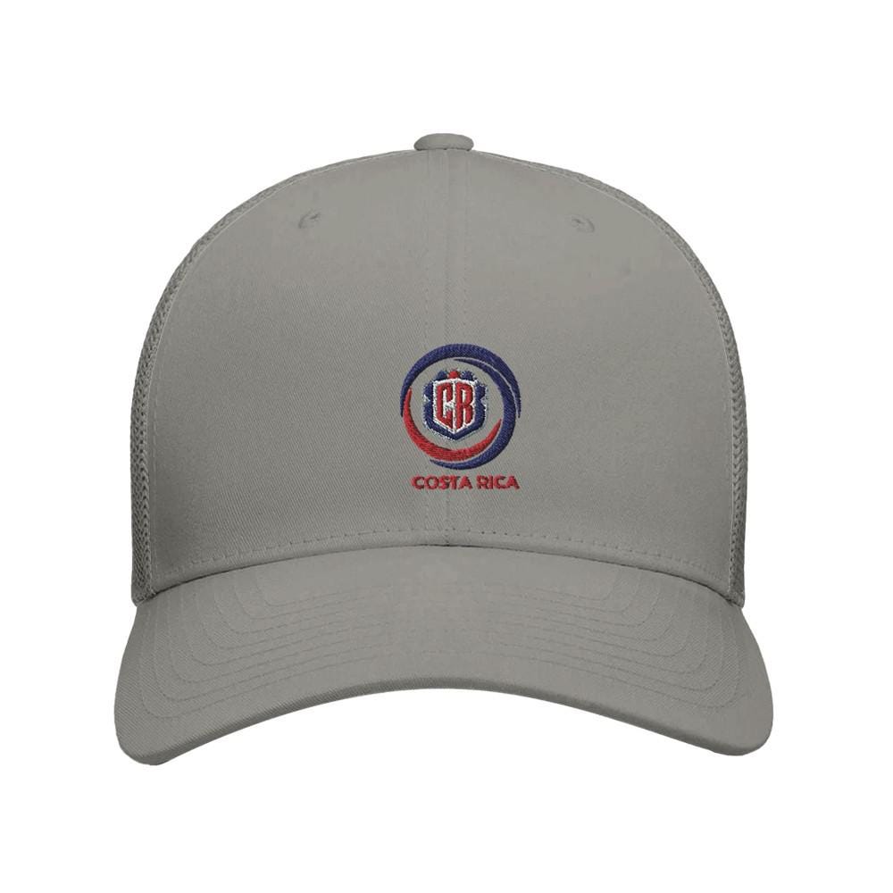 Gray cap with a logo and 'Costa Rica' text on a white background