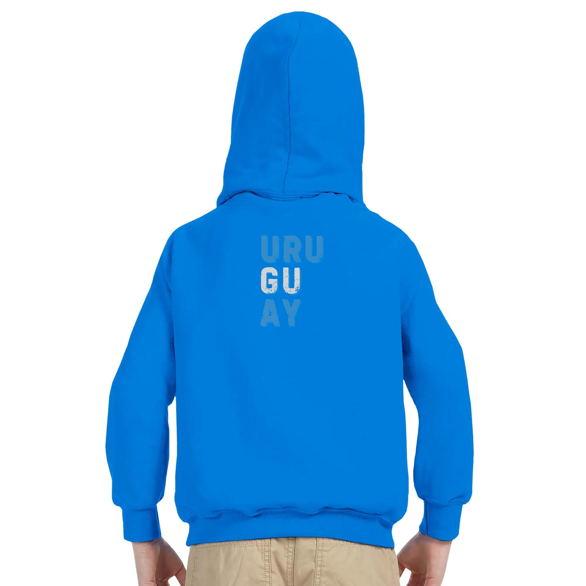 Kids Uruguay Soccer Hoodie - National Team Futbol Pullover - Gift for Young Uruguay Fans