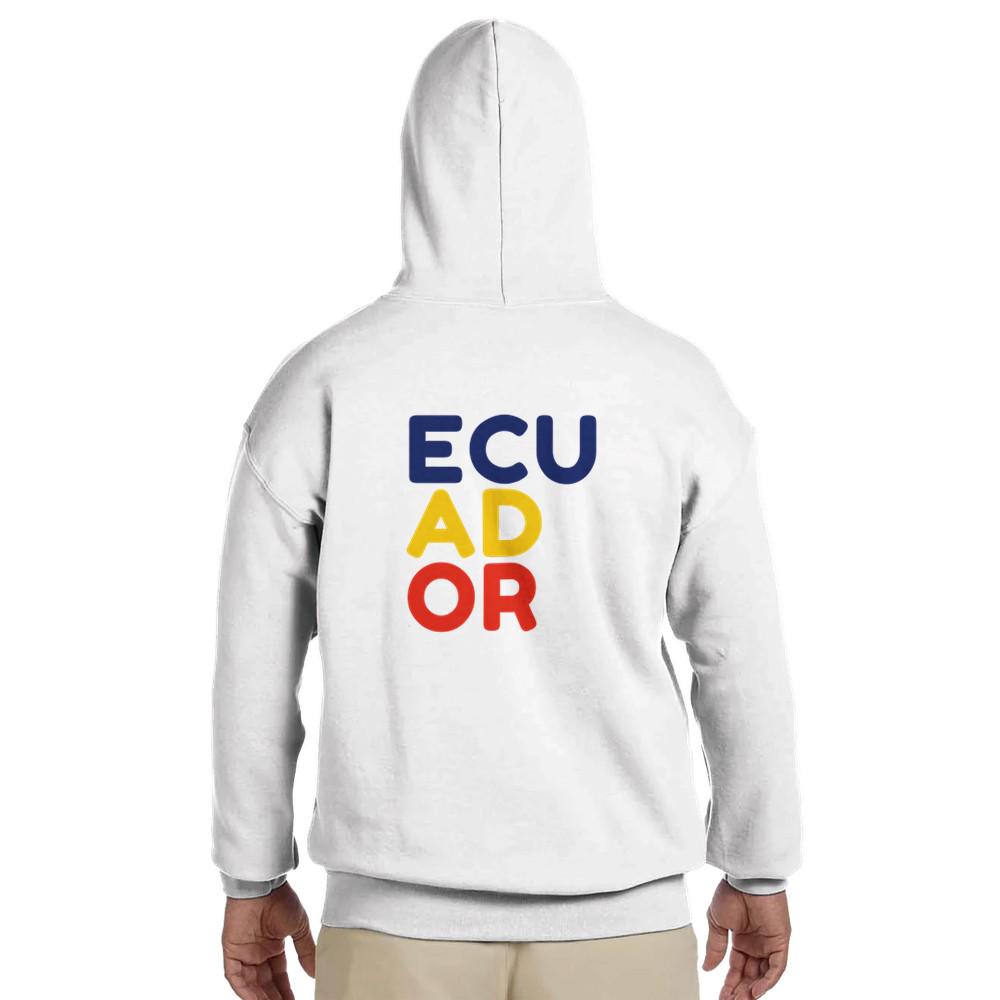 Ecuador Fulbol Hoodie - "Tri-Color" Ecuador National Hoodie - Seleccion Ecuador Soccer