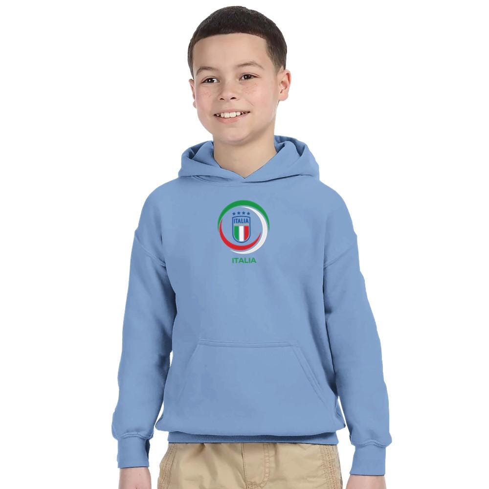 Kids Italia Soccer Hoodie - Italian National Team Pullover - Italy 2026 World Cup