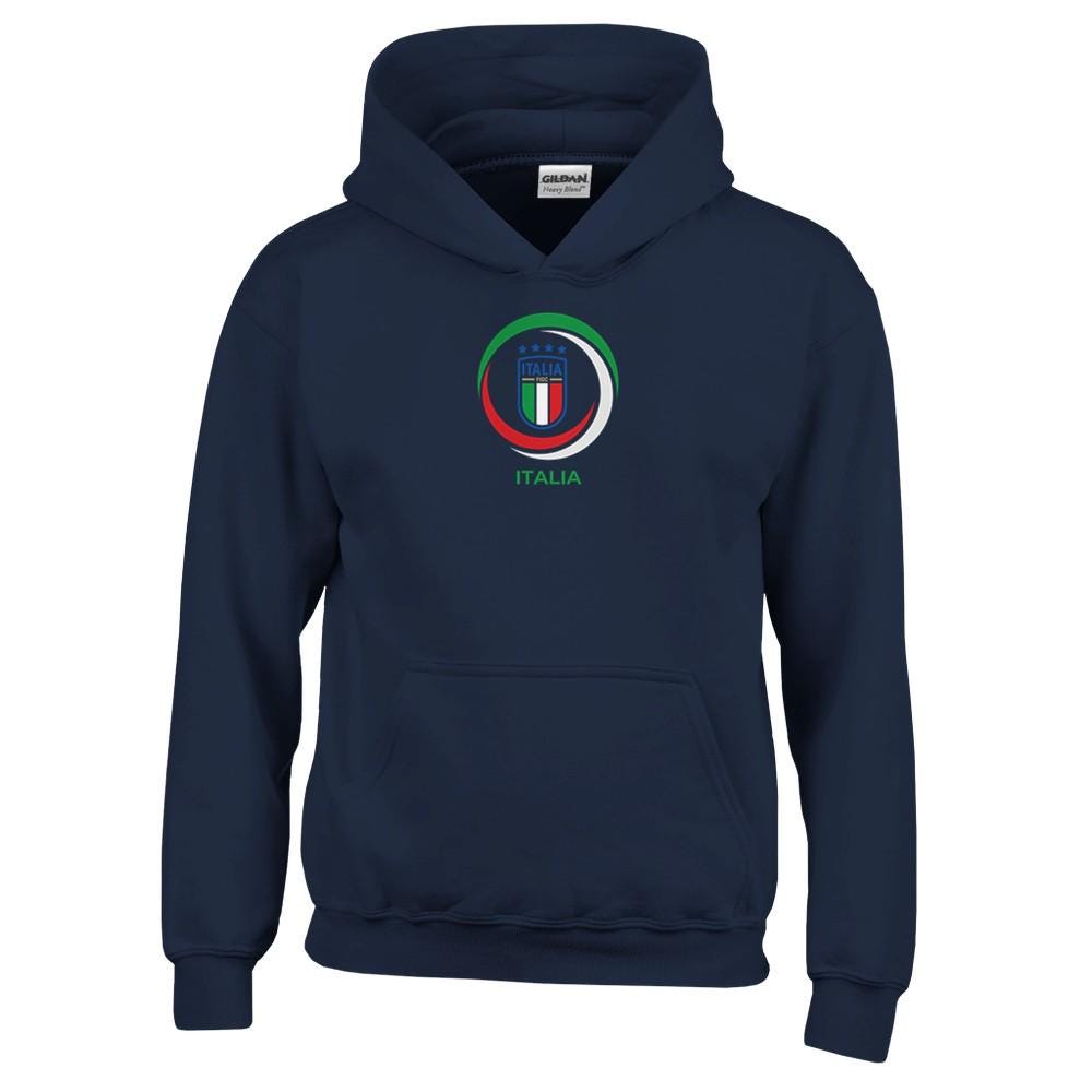 Kids Italia Soccer Hoodie - Italian National Team Pullover - Italy 2026 World Cup