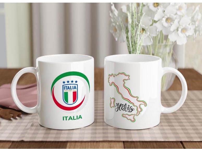 Italy Soccer Mug - Italia World Cup 2026 - Italy National Team Mug