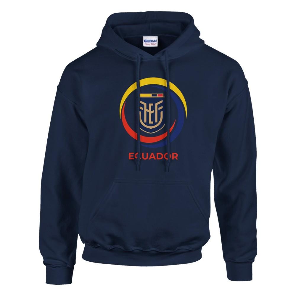 Ecuador Fulbol Hoodie - "Tri-Color" Ecuador National Hoodie - Seleccion Ecuador Soccer