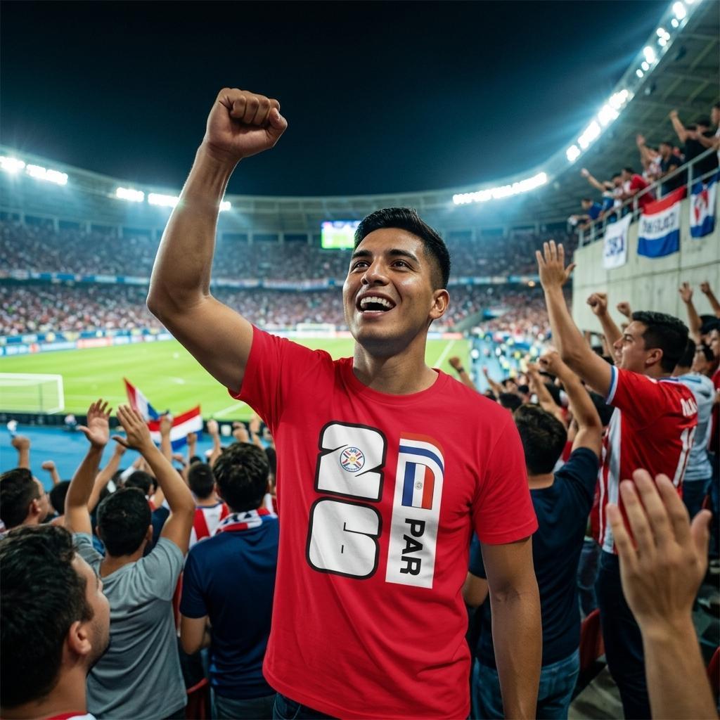 Paraguay Soccer Fan T-Shirt  - La Albirroja Apparel - Gift for Soccer Fan - Paraguay Football