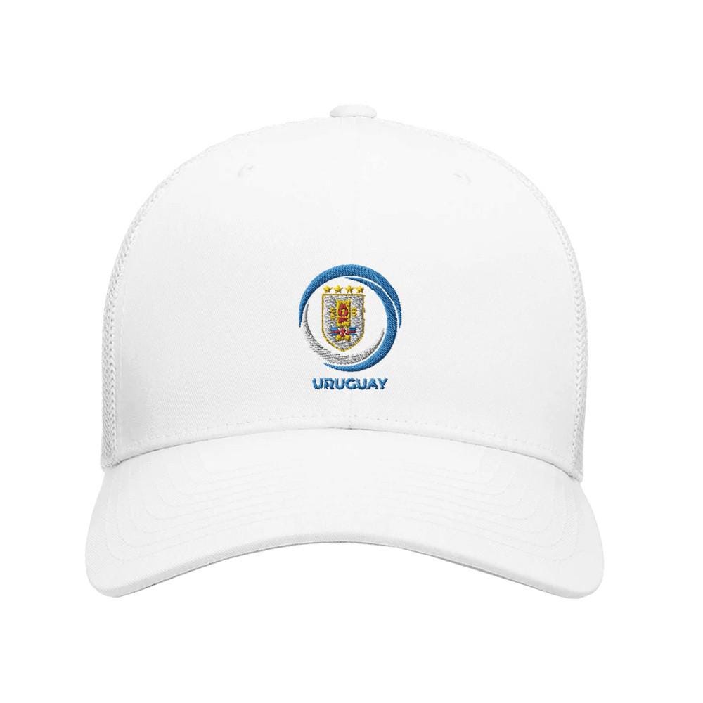 Uruguay  White cap with Uruguay emblem on a white background