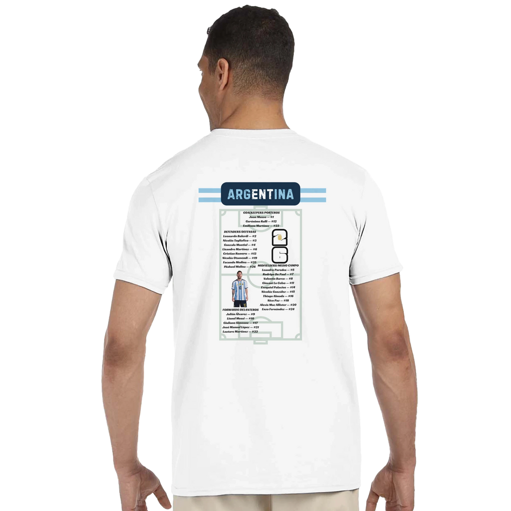 Argentina 2026 World Cup Roster T-Shirt – National Team Graphic Tee