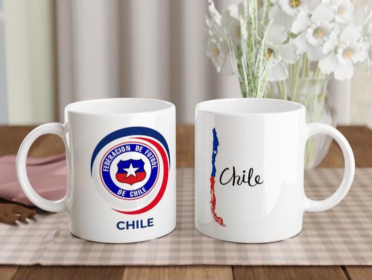 Chile Soccer Mug - Chile National Team Fan Gift - Selección Chile "La Roja"