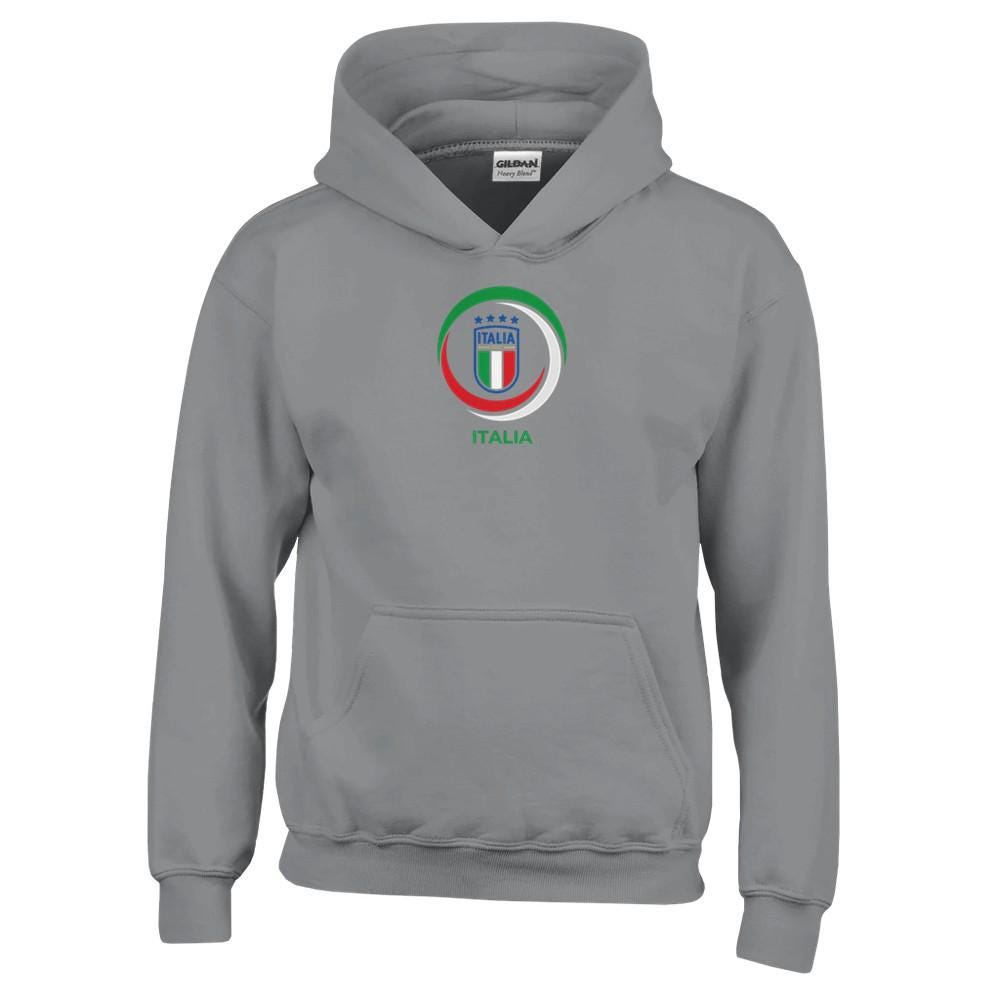 Kids Italia Soccer Hoodie - Italian National Team Pullover - Italy 2026 World Cup