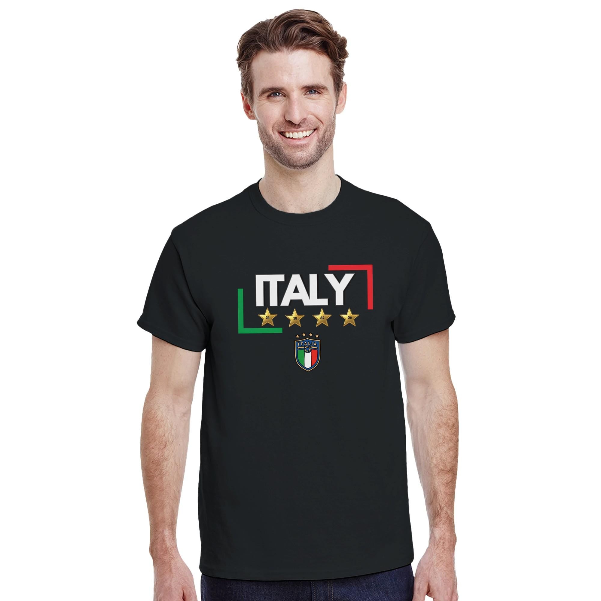 Italy World Cup T-Shirt- Italy 4 time Champion - Italian Calcio