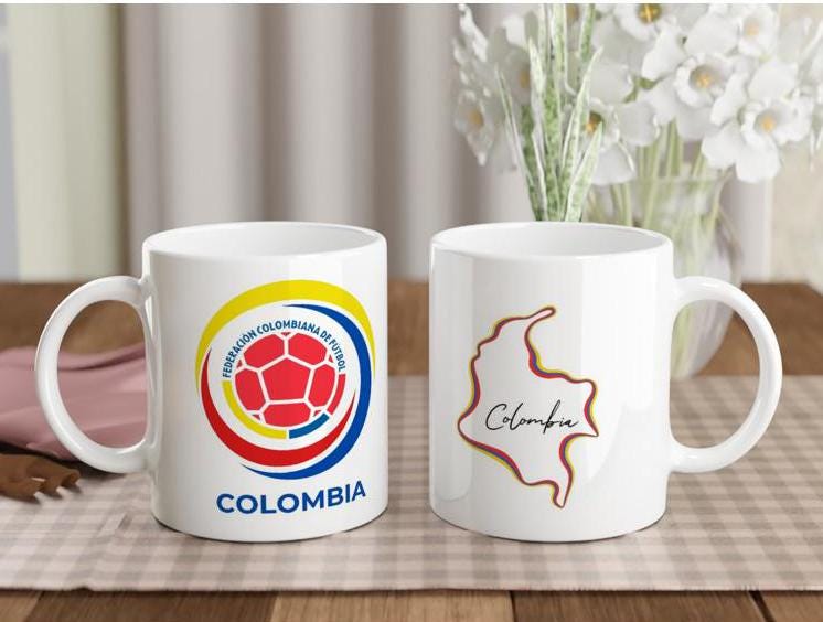 Colombia Soccer Mug: Futbol Cup Mundial 2026 Fan Gift