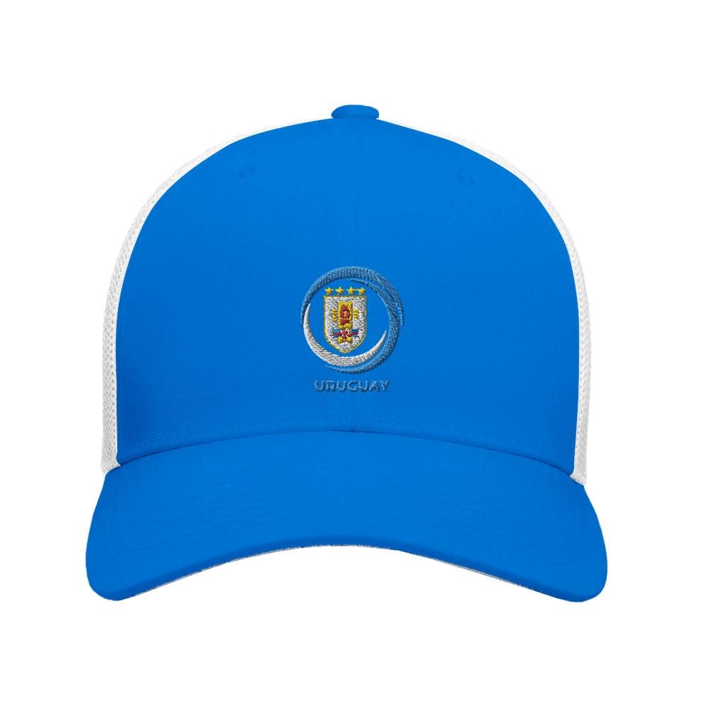 Uruguay Blue cap with a logo on a white background
