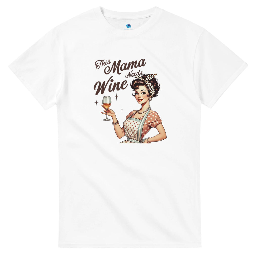 Vintage Mom T-Shirt – This Mama Needs Wine - Mother's Day Gift
